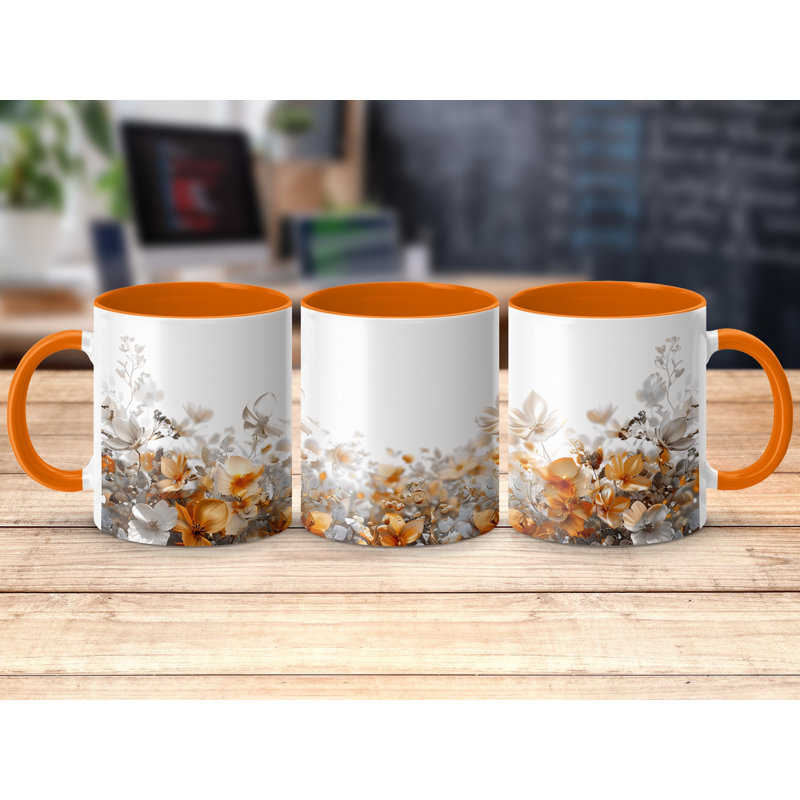 Ceramic Coffee Mug, Orange