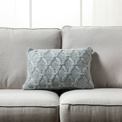Housse de coussin gris