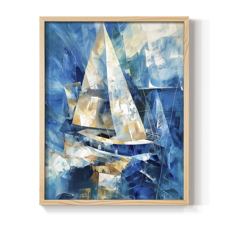 NAUTICAL Series CLxxxii, reproduction encadrée - bois massif, H 30 po x l 24 po