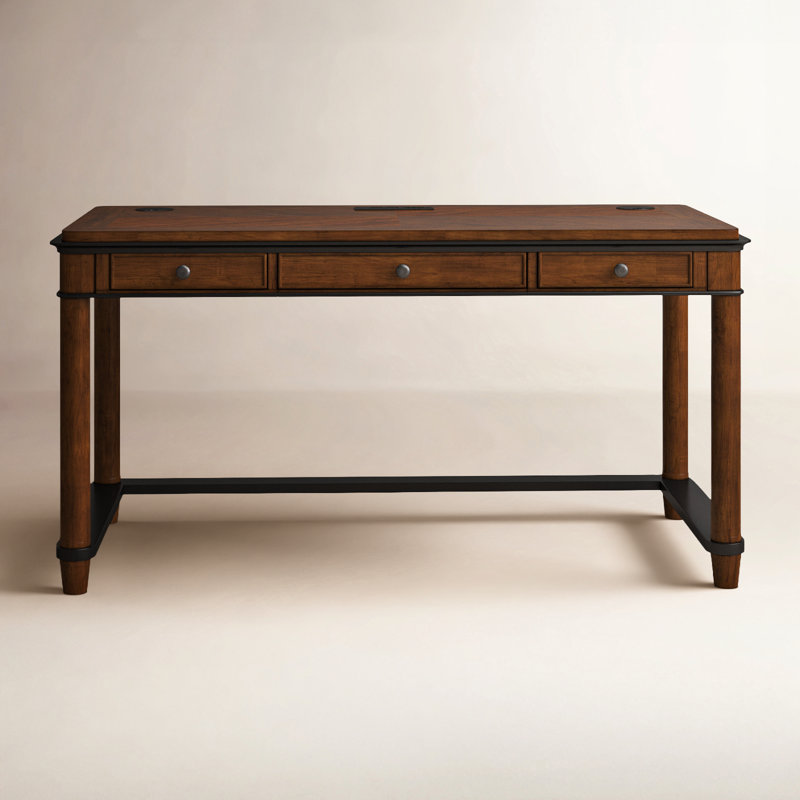 Alder Writing Desk with Power Outlet
