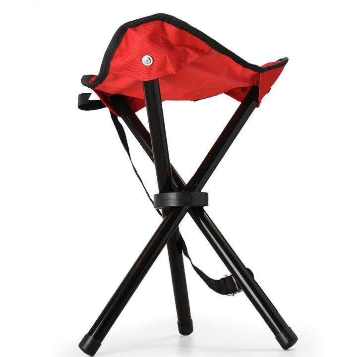 Folding Camping Stool, Red