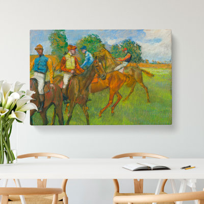 Before The Race by Edgar Degas - Wrapped Canvas Painting