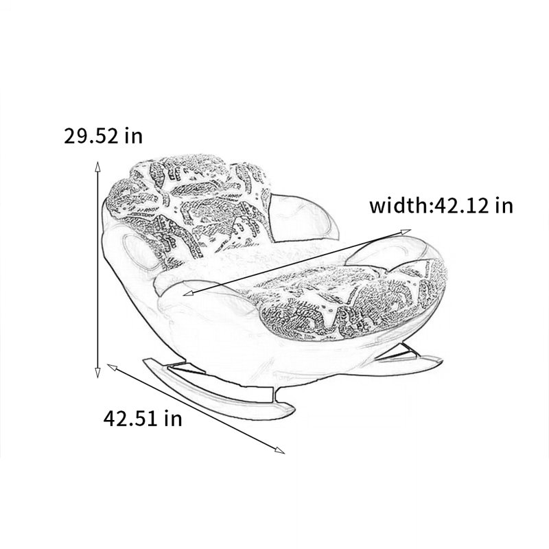 Chaise berçante minimaliste de haute qualité