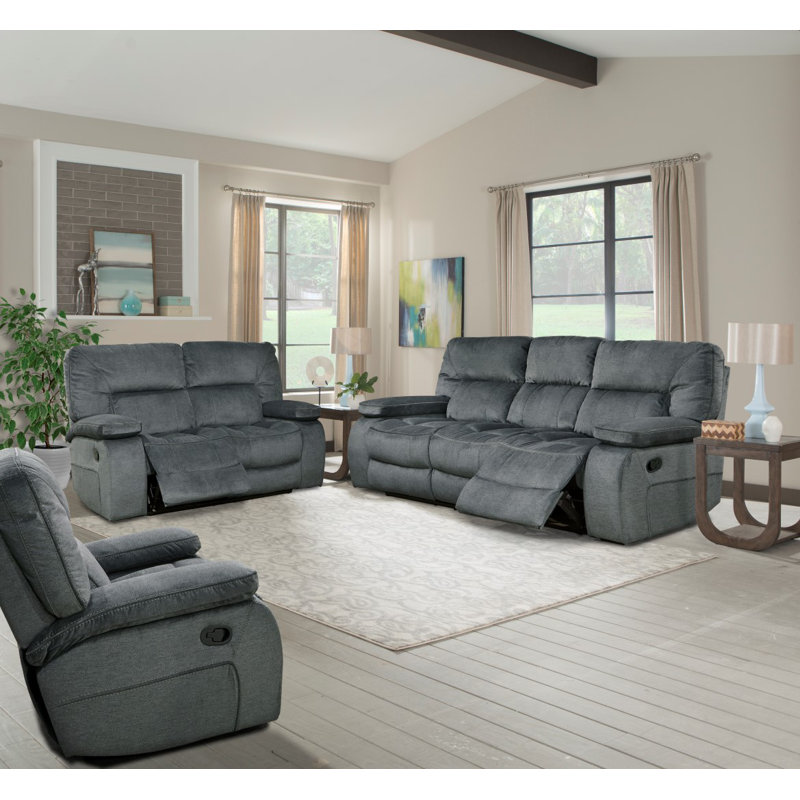 Marcel Upholstered 86.5'' Reclining Sofa, Polo, 41" H x 63.5" W x 40" D