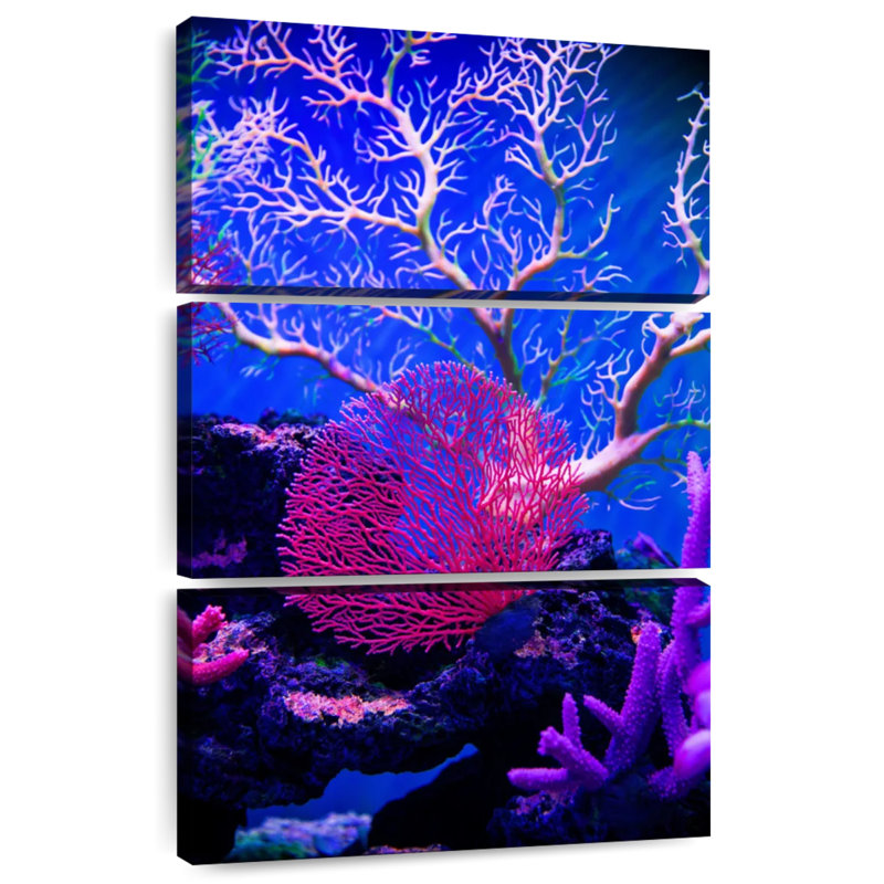 Plantes sous-marines Brampt, H 50 po x l 32 po
