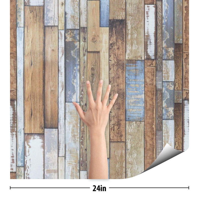 Leire Peel & Stick Tile, 2' W x 8.5' L