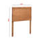 Tête de lit réglable Shikay Mid-Century à finition brune, H 49,94 po x l 37,97 po x P 0,8 po