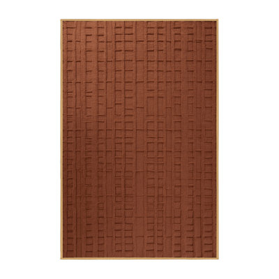 Machine Washable Trellis Brown Area Rug
