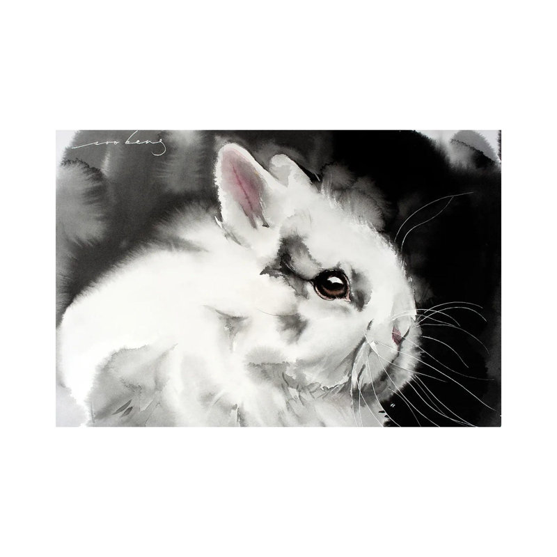 White Rabbit by Soo Beng Lim - Wrapped Canvas Painting, 101.6 cm H x 66.04 cm W