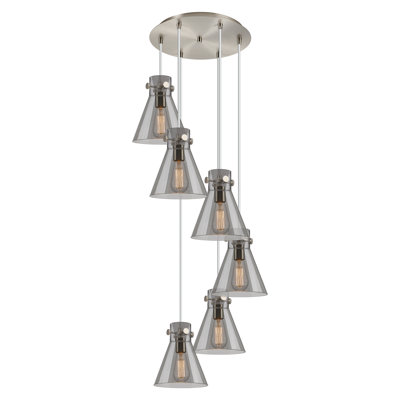 Luminaire suspendu 6 lumières Amrith