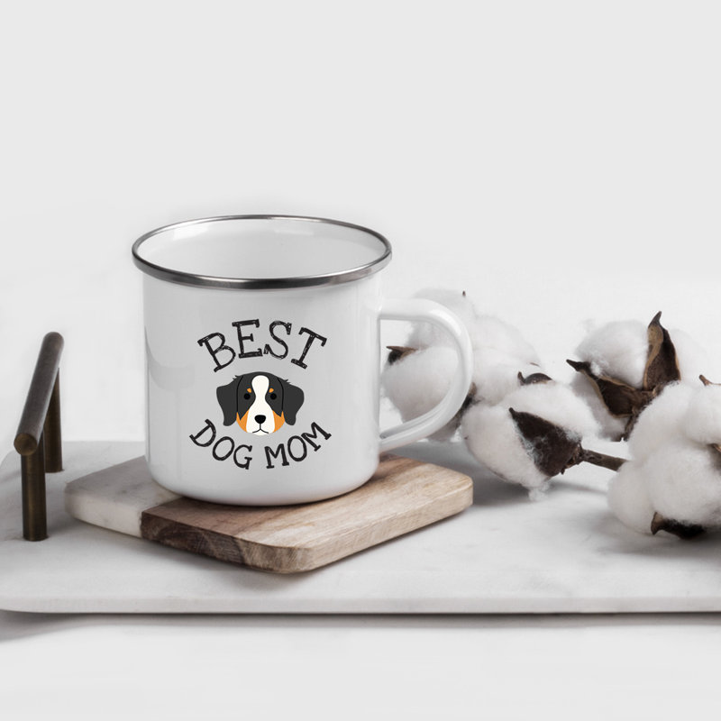 Tasse de camping Best Dog Mom, Bouvier bernois