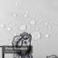 Rideau de douche imperméable noir et blanc avec 12 crochets-55770882