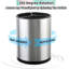 Extra Large 360° Rotating Stainless Steel Utensil Holder - 3-Compartment Grey Counter Caddy-122097705