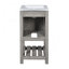 Meuble-lavabo compact avec lavabo en céramique élégant et options de rangement intelligentes