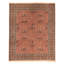 Hand Knotted Wool Oriental Area Rug in Rose And Green