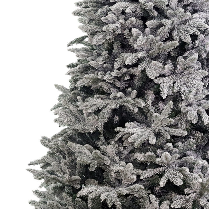 Arbre de Noël artificiel épinette vert enneigé 7,5 pi Norvège