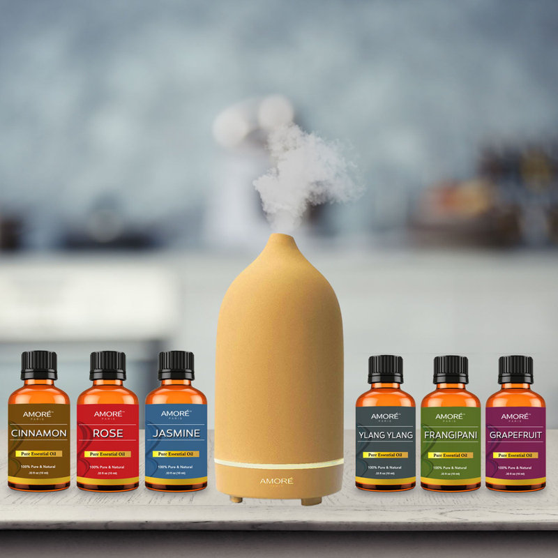 Diffuseur d'huiles essentielles Amore Paris, Jaune