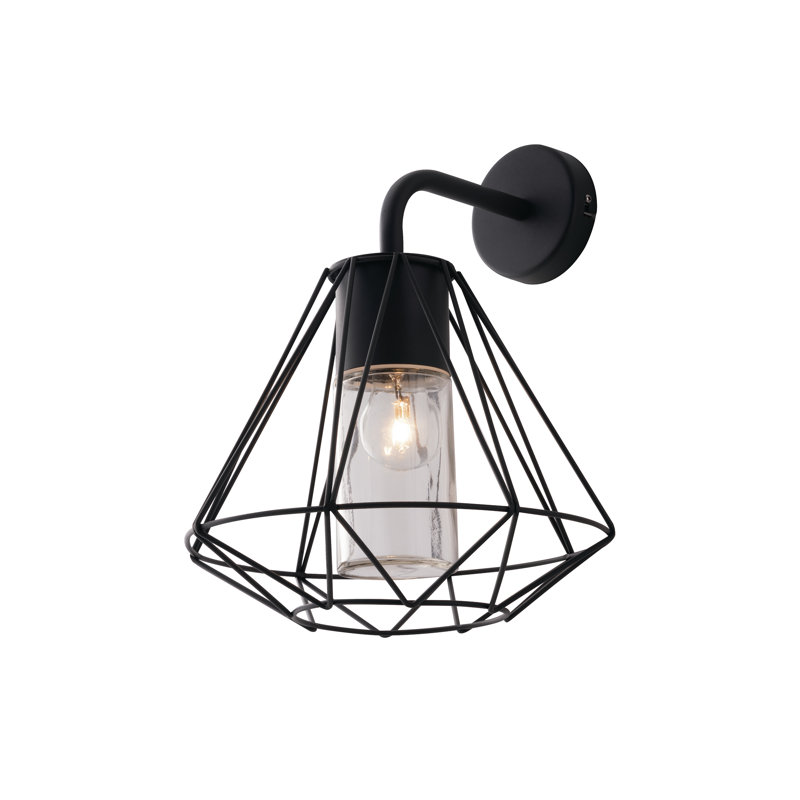 Black 36cm H Outdoor Wall Lantern