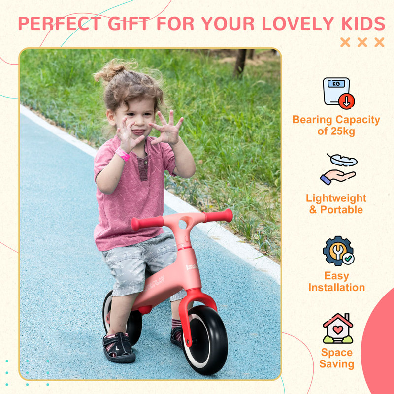 Alsager Isabelle & Max 1 Seater Push/Pull Ride On, Pink
