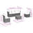 Vidaxl Garden Sofa Set Black