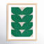«Blue Chevron Green Chevron» par Andrea Stokes - Art mural encadré-2066170360-2066170367
