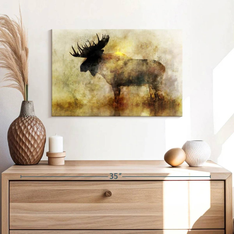 Brampt Happy Moose II, 16" H x 24" W