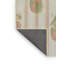Tapis beige / vert / orange en laine et polyester tissé à la machine Floral-995686095