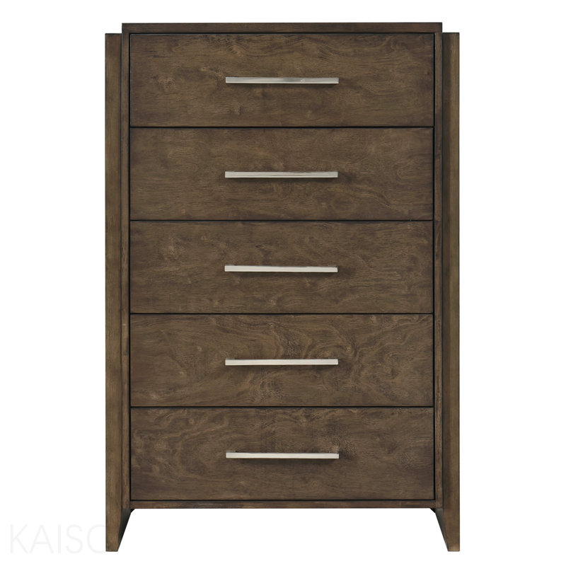 Mobilier de chambre classique classique contemporain à finition noyer foncé 1pc