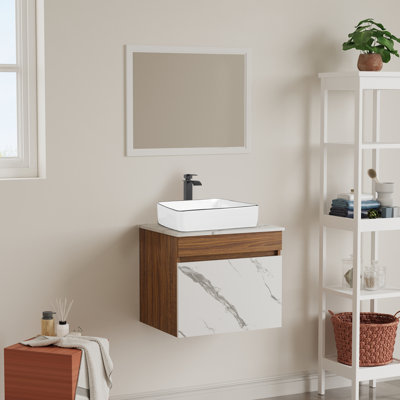 Meuble-lavabo autoportant avec lavabo