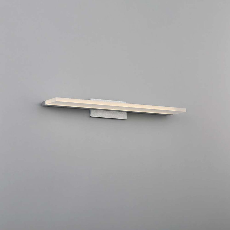  Salas Dimmable LED Bath Bar, 3" H x 25" W x 5" D, Champagne Silver