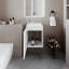 Meuble-lavabo avec lavabo intégré Haigleer Creek, blanc-1153152713