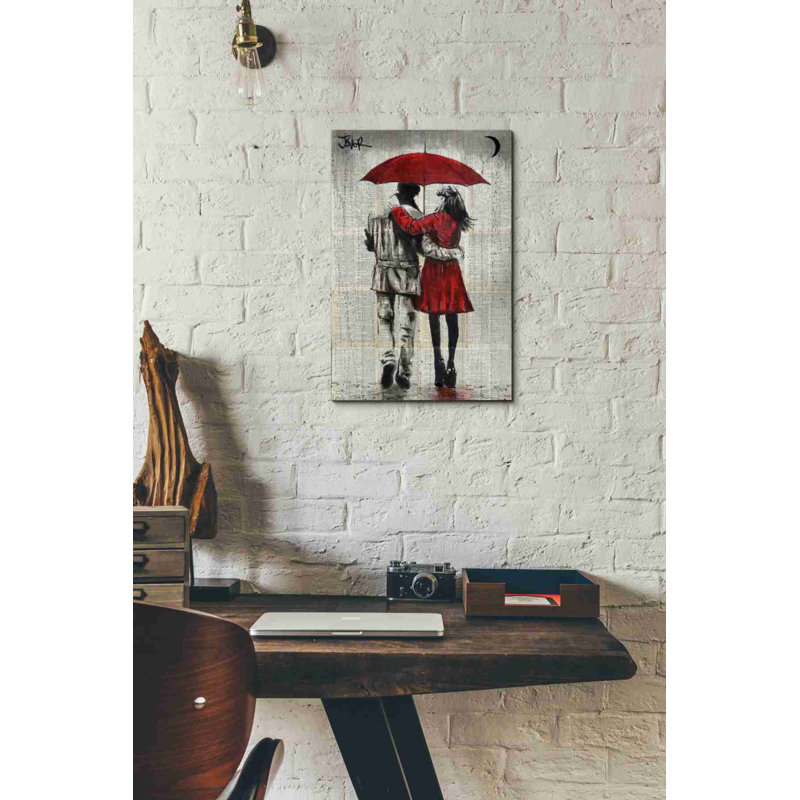 «Fall» par Loui Jover, art mural sur toile, H 18 po x l 12 po x P 0,75 po