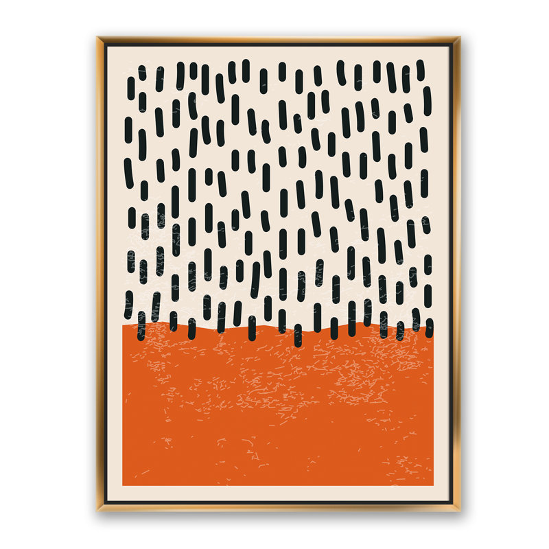 «Minimal Geometric Compostions of Elementary Forms XVII», reproduction sur toile tendue, Toile avec cadre doré