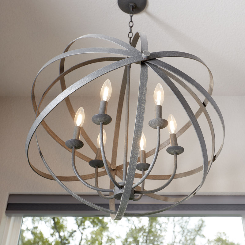Brylan 6 - Light Pendant, Zinc