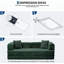 Canapé d'angle modulaire convertible en mousse à mémoire de forme-1612127080