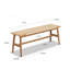 Banc de salle à manger tissé, banc de lit