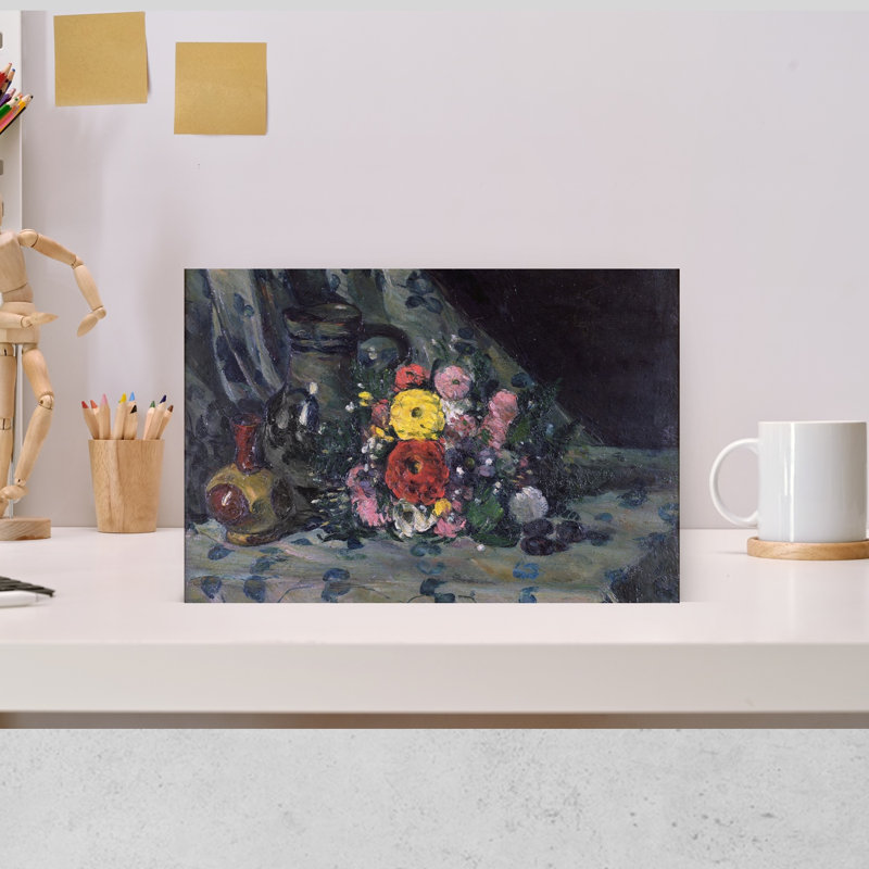 Bouquet Of Yellow Dahlias, C.1873 Abstract Contemporary Wall Art Print, 30.48cm H x 45.72cm W