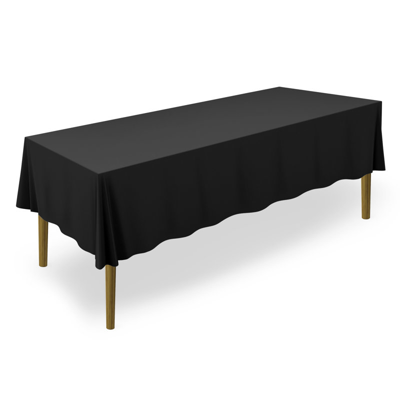 Solid Color Rectangular Tablecloth, 156" L x 90" W, Pink, 5