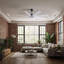 Ariella - Eight Blade Ceiling Fan - Integrated LED - Matte Black Finish - Matte White Blades-238019801-238019795