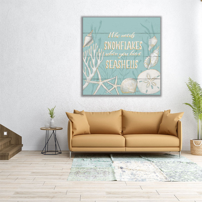 «Tranquil Morning II Snowflakes», reproduction d'art sur toile, H 12 po x l 12 po