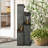 Fountains | Modern 4-Tier Cascading Water Fountain with LED Lights, 39.3" for Indoor Outdoor Garden Patio | Resin | Tiered Waterfall Fountain