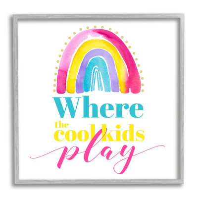 «Cool Kids Play», estampe numérique encadrée par Enya Todd