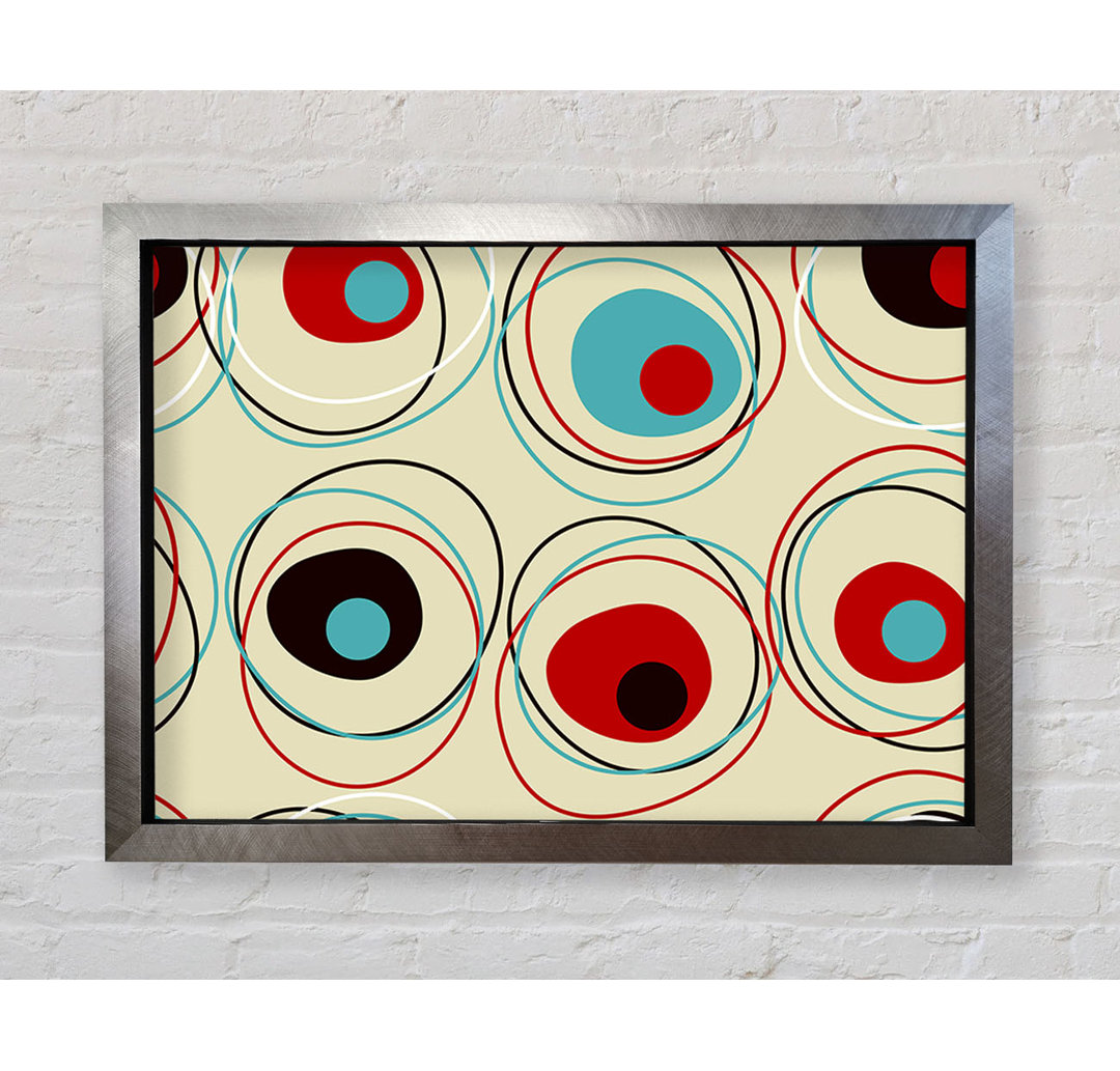 Gerahmtes Wandbild Oval Circles