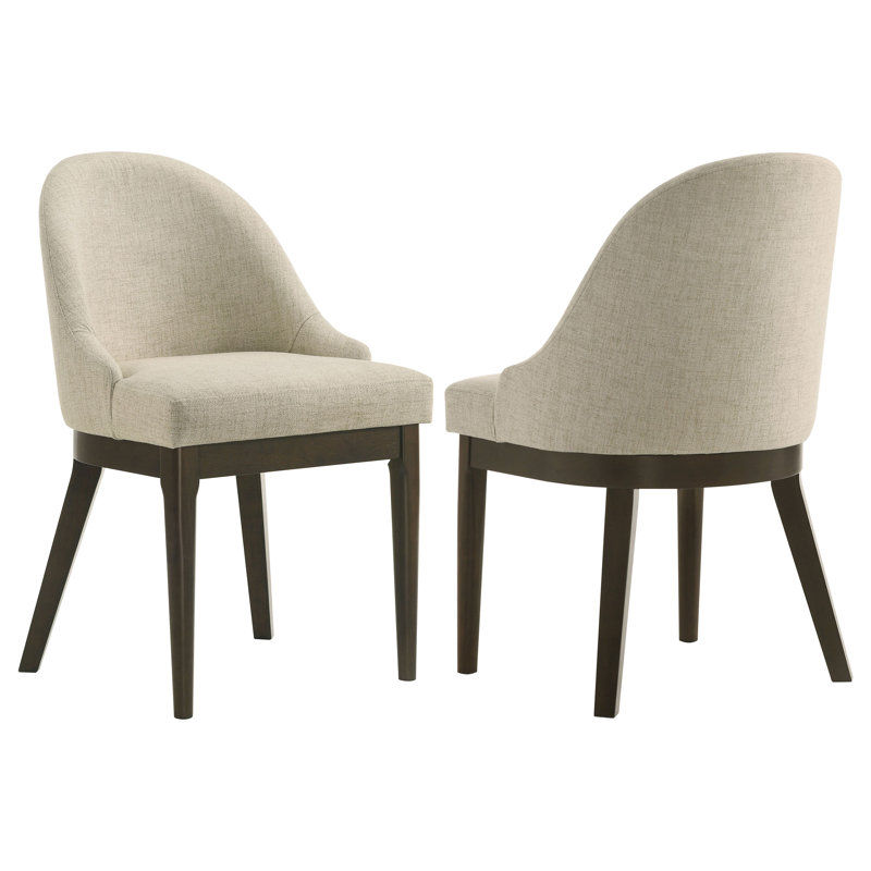 Cansler Upholstered Dining Side Chair Beige