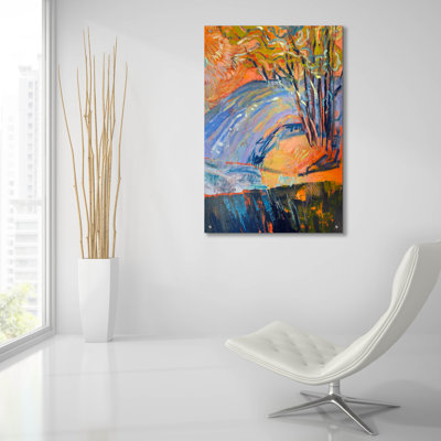 'Cadmium Winter Solstice 3' by Dorothy Fagan Acrylic Glass Wall Art