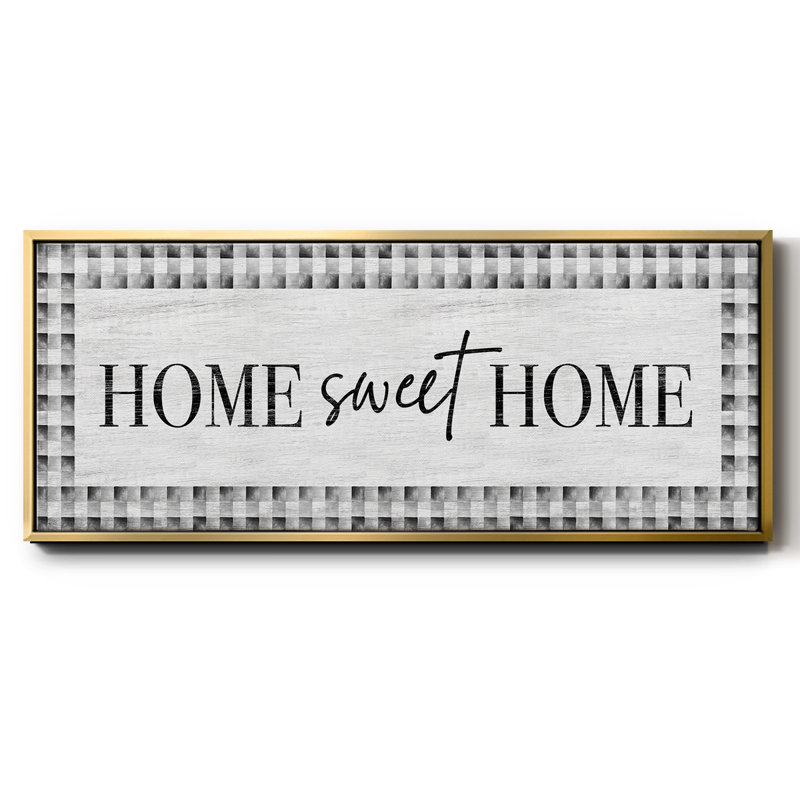 Home Sweet Home - toile encadrée, H 12 po x l 30 po