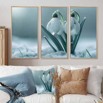 Ensemble de salon Lamberson - Snowdrops Wall Art