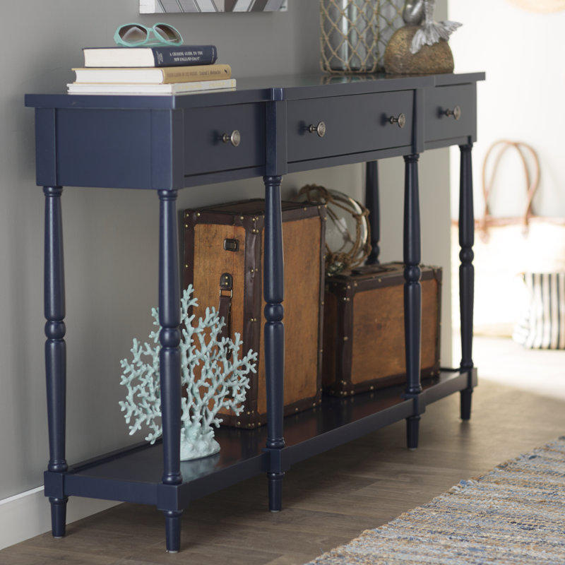Ausherman 60'' Console Table, Navy