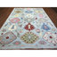 Tapis oriental bleu en laine douce noué à la main 8 pi 10 po x 11 pi 8 po 036454550B554EECBAEC94E4BAB4534C