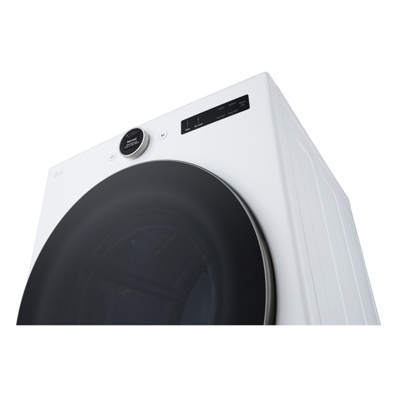 7.4 cu. ft. Ultra Large Capacity Smart Front Load Gas Energy Star Dryer with Sensor Dry & Steam Technology, White